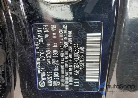 2020 Hyundai Veloster Base z USA, uszkodzony, nr VIN KMHTG6AF0LU025844